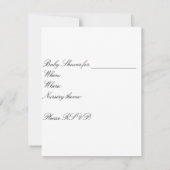 Je bent uitgenodigd...Baby shower 1 Kaart (Achterkant)