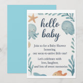 "Je bent uitgenodigd! Baby shower Invitation Kaart (Voorkant / Achterkant)