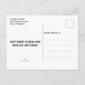 Je bent uitgenodigd, bedrijf Picknick Zomer QR cod Uitnodiging Briefkaart (Achterkant)