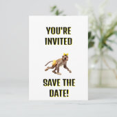 JE BENT UITGENODIGD! BEWAAR DE DATUM! SAVE THE DATE (Staand voorkant)