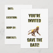 JE BENT UITGENODIGD! BEWAAR DE DATUM! SAVE THE DATE (Voorkant / Achterkant)