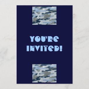 Je bent uitgenodigd!-Camo Look Uitnodiging