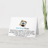 "Je bent uitgenodigd" Cupcake Groet (Achterkant)