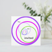 Je bent uitgenodigd. Doe alsjeblieft mee Kaart (Staand voorkant)