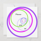 Je bent uitgenodigd. Doe alsjeblieft mee Kaart (Achterkant)