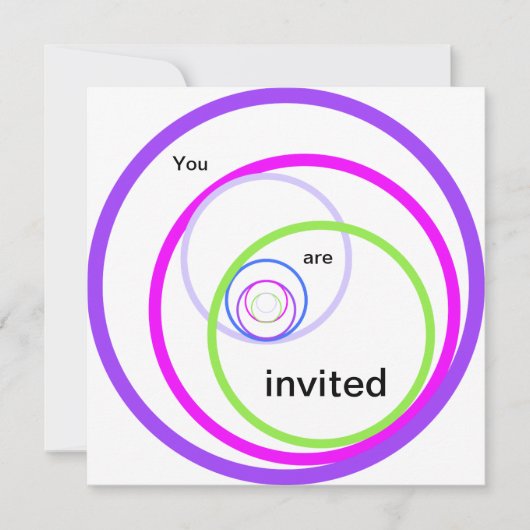 Je bent uitgenodigd. Doe alsjeblieft mee Kaart (Voorkant)