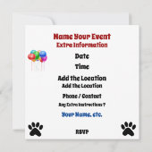 Je bent uitgenodigd ! door SRF Kaart (Achterkant)