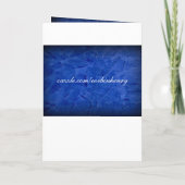 Je bent uitgenodigd! Dramatisch blauw stucwerk (Achterkant)