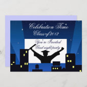 Je bent uitgenodigd, Graduation party_ Kaart (Voorkant / Achterkant)