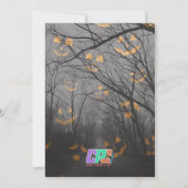  Je bent uitgenodigd Halloween Party Kaart (Achterkant)