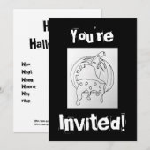 Je bent uitgenodigd Happy Halloween Sick Jack O'La Kaart (Voorkant / Achterkant)