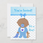 Je bent uitgenodigd, het is een Boy Baby shower ui Kaart (Voorkant)