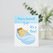 Je bent uitgenodigd, het is een Boy Baby shower ui Kaart (Staand voorkant)