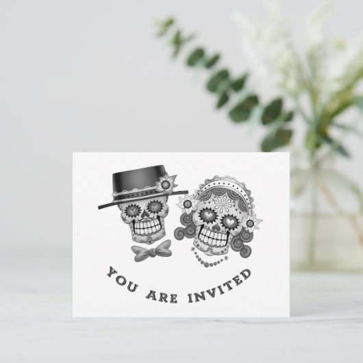 Je bent uitgenodigd - huwelijk, bruiloft, geloften uitnodiging briefkaart (Staand voorkant)