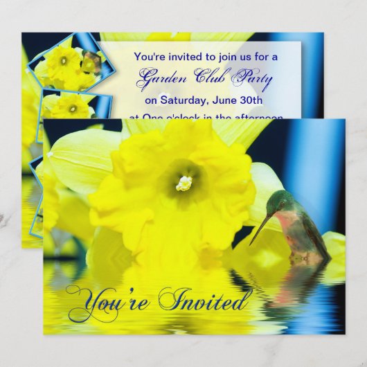 Je bent uitgenodigd - Je keuze voor evenement Kaart (Voorkant / Achterkant)