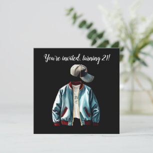 Je bent uitgenodigd, je wordt 21! kaart