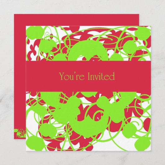 Je bent uitgenodigd kaart (Voorkant / Achterkant)