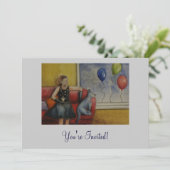 Je bent uitgenodigd. kaart (Staand voorkant)