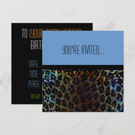 Je bent uitgenodigd kaart (Voorkant / Achterkant)