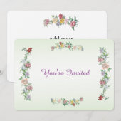 Je bent uitgenodigd kaart (Voorkant / Achterkant)