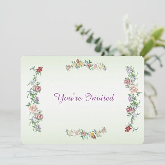 Je bent uitgenodigd kaart (Staand voorkant)