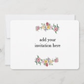 Je bent uitgenodigd kaart (Achterkant)