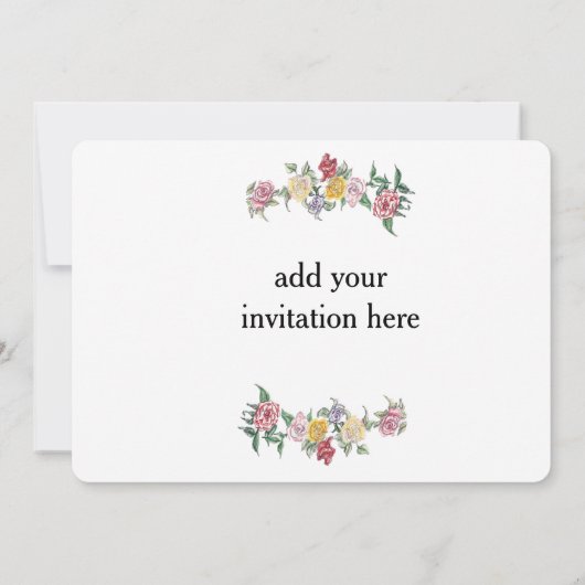 Je bent uitgenodigd kaart (Achterkant)