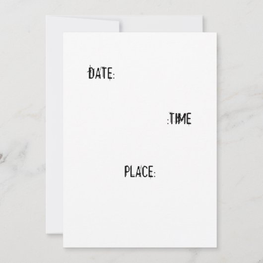 Je bent uitgenodigd... kaart (Achterkant)