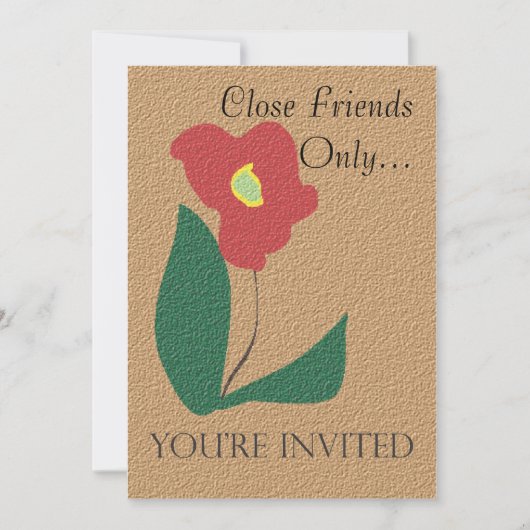 Je bent uitgenodigd kaart (Voorkant)