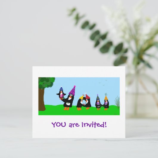 Je bent uitgenodigd. kaart (Staand voorkant)