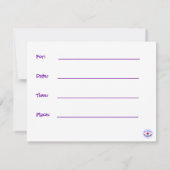 Je bent uitgenodigd. kaart (Achterkant)