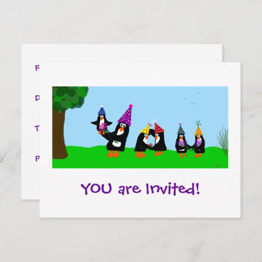 Je bent uitgenodigd. kaart (Voorkant / Achterkant)