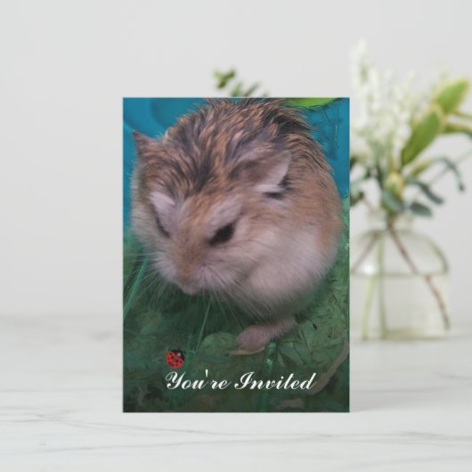 Je bent uitgenodigd kaart (Staand voorkant)