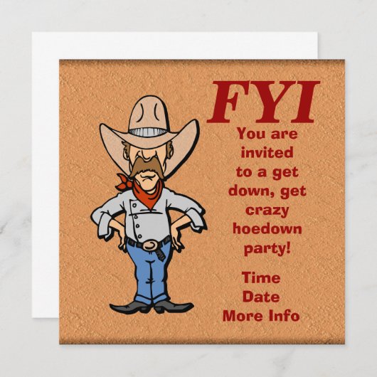 Je bent uitgenodigd kaart (Voorkant / Achterkant)