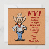 Je bent uitgenodigd kaart (Voorkant)