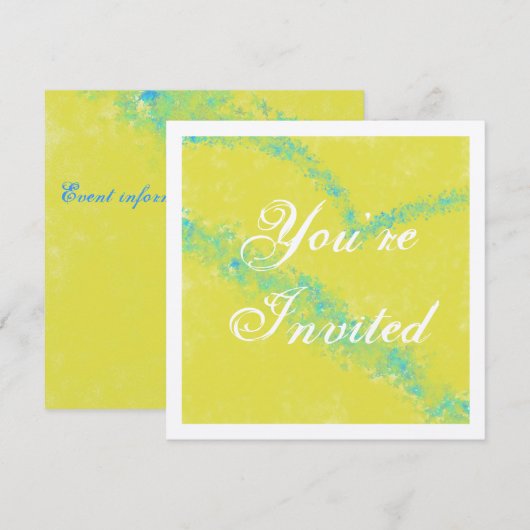 Je bent uitgenodigd kaart (Voorkant / Achterkant)