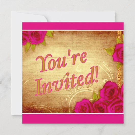 "Je bent uitgenodigd!" Kaart (Voorkant)