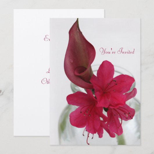 Je bent uitgenodigd kaart (Voorkant / Achterkant)