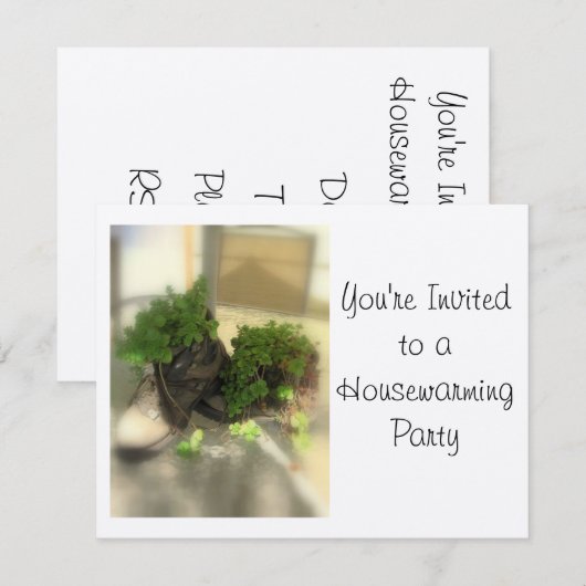 Je bent uitgenodigd kaart (Voorkant / Achterkant)