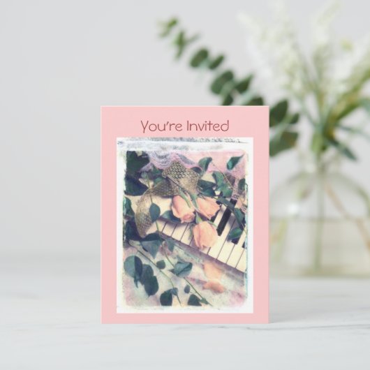 Je bent uitgenodigd kaart (Staand voorkant)