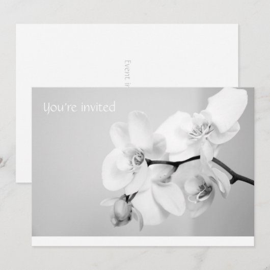 Je bent uitgenodigd kaart (Voorkant / Achterkant)