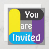 Je bent uitgenodigd kaart (Voorkant / Achterkant)