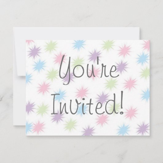 Je bent uitgenodigd. kaart (Voorkant)