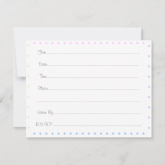 Je bent uitgenodigd. kaart (Achterkant)