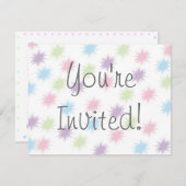 Je bent uitgenodigd. kaart (Voorkant / Achterkant)