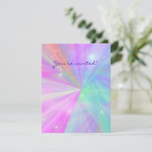 Je bent uitgenodigd. kaart (Staand voorkant)