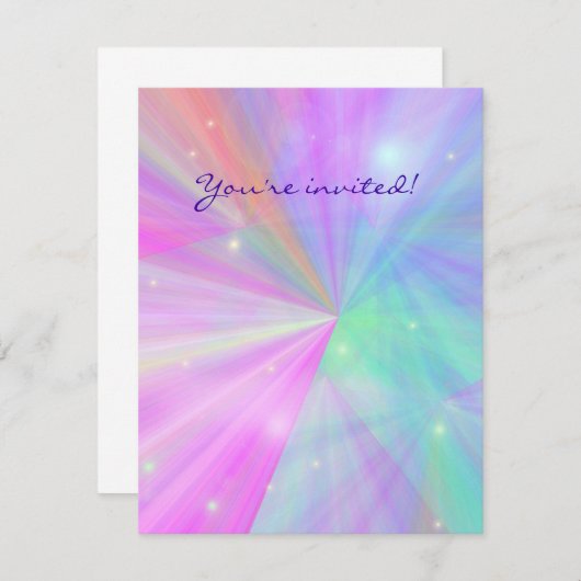 Je bent uitgenodigd. kaart (Voorkant / Achterkant)