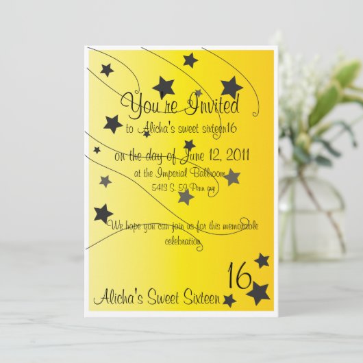 Je bent uitgenodigd kaart (Staand voorkant)