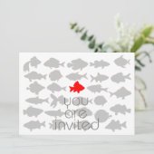 Je bent uitgenodigd kaart (Staand voorkant)