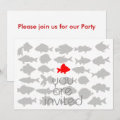 Je bent uitgenodigd kaart (Voorkant / Achterkant)